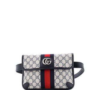 Ophidia Flap Belt Bag Gg Coated Canvas #202401G11B